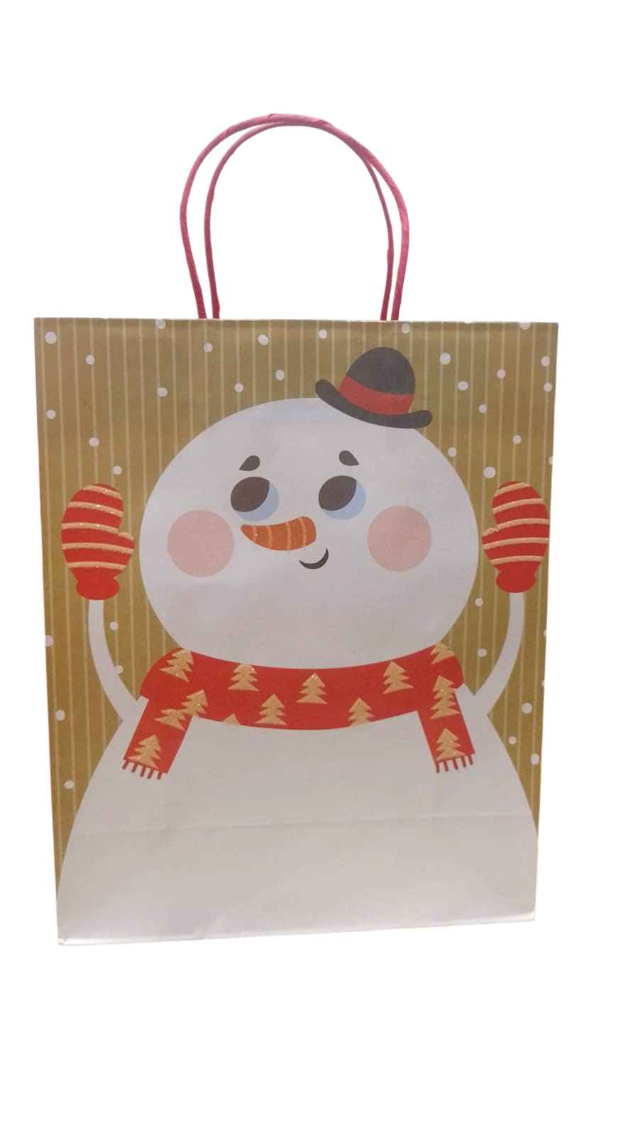 SACOLA NATAL 26CM X 12 5CM X 32CM